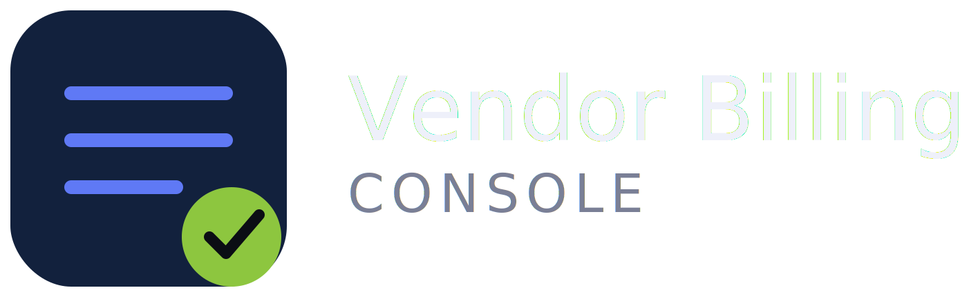 Vendor Billing Console